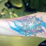 Фото тату снежинка 30,11,2021 - №0069 - snowflake tattoo - tatufoto.com