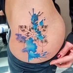 Фото тату снежинка 30,11,2021 - №0070 - snowflake tattoo - tatufoto.com