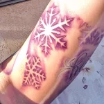Фото тату снежинка 30,11,2021 - №0078 - snowflake tattoo - tatufoto.com