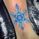Фото тату снежинка 30,11,2021 - №0086 - snowflake tattoo - tatufoto.com