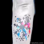 Фото тату снежинка 30,11,2021 - №0087 - snowflake tattoo - tatufoto.com