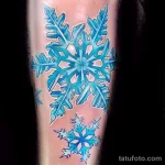 Фото тату снежинка 30,11,2021 - №0090 - snowflake tattoo - tatufoto.com