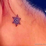 Фото тату снежинка 30,11,2021 - №0095 - snowflake tattoo - tatufoto.com