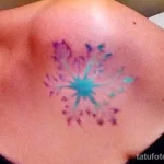 Фото тату снежинка 30,11,2021 - №0108 - snowflake tattoo - tatufoto.com