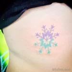Фото тату снежинка 30,11,2021 - №0121 - snowflake tattoo - tatufoto.com