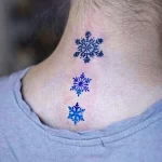 Фото тату снежинка 30,11,2021 - №0124 - snowflake tattoo - tatufoto.com