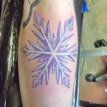Фото тату снежинка 30,11,2021 - №0140 - snowflake tattoo - tatufoto.com