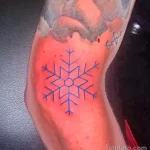 Фото тату снежинка 30,11,2021 - №0152 - snowflake tattoo - tatufoto.com
