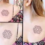 Фото тату снежинка 30,11,2021 - №0153 - snowflake tattoo - tatufoto.com