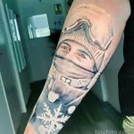 Фото тату снежинка 30,11,2021 - №0155 - snowflake tattoo - tatufoto.com