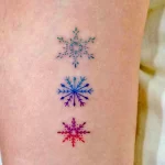 Фото тату снежинка 30,11,2021 - №0161 - snowflake tattoo - tatufoto.com