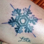 Фото тату снежинка 30,11,2021 - №0163 - snowflake tattoo - tatufoto.com