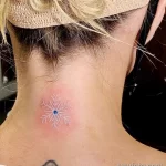 Фото тату снежинка 30,11,2021 - №0178 - snowflake tattoo - tatufoto.com