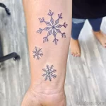 Фото тату снежинка 30,11,2021 - №0199 - snowflake tattoo - tatufoto.com