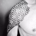 Фото тату снежинка 30,11,2021 - №0218 - snowflake tattoo - tatufoto.com