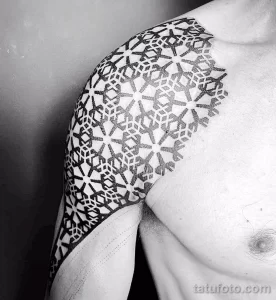 Фото тату снежинка 30,11,2021 - №0218 - snowflake tattoo - tatufoto.com