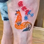Фото тату снежинка 30,11,2021 - №0229 - snowflake tattoo - tatufoto.com
