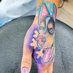 Фото тату снежинка 30,11,2021 - №0255 - snowflake tattoo - tatufoto.com