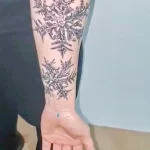 Фото тату снежинка 30,11,2021 - №0266 - snowflake tattoo - tatufoto.com