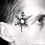 Фото тату снежинка 30,11,2021 - №0268 - snowflake tattoo - tatufoto.com