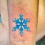 Фото тату снежинка 30,11,2021 - №0275 - snowflake tattoo - tatufoto.com