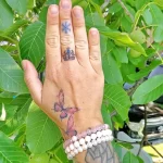 Фото тату снежинка 30,11,2021 - №0291 - snowflake tattoo - tatufoto.com