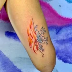 Фото тату снежинка 30,11,2021 - №0299 - snowflake tattoo - tatufoto.com