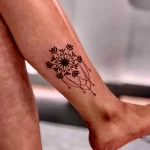 Фото тату снежинка 30,11,2021 - №0300 - snowflake tattoo - tatufoto.com