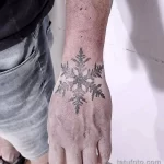 Фото тату снежинка 30,11,2021 - №0313 - snowflake tattoo - tatufoto.com