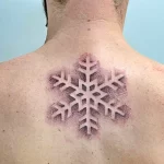 Фото тату снежинка 30,11,2021 - №0317 - snowflake tattoo - tatufoto.com