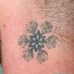 Фото тату снежинка 30,11,2021 - №0323 - snowflake tattoo - tatufoto.com