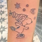 Фото тату снежинка 30,11,2021 - №0324 - snowflake tattoo - tatufoto.com