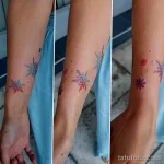 Фото тату снежинка 30,11,2021 - №0327 - snowflake tattoo - tatufoto.com