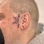 Фото тату снежинка 30,11,2021 - №0336 - snowflake tattoo - tatufoto.com