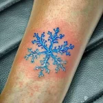 Фото тату снежинка 30,11,2021 - №0346 - snowflake tattoo - tatufoto.com