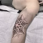 Фото тату снежинка 30,11,2021 - №0357 - snowflake tattoo - tatufoto.com