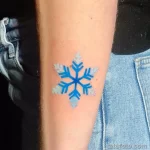 Фото тату снежинка 30,11,2021 - №0360 - snowflake tattoo - tatufoto.com