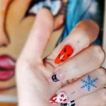 Фото тату снежинка 30,11,2021 - №0363 - snowflake tattoo - tatufoto.com