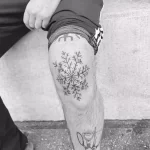 Фото тату снежинка 30,11,2021 - №0364 - snowflake tattoo - tatufoto.com
