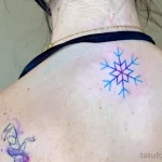 Фото тату снежинка 30,11,2021 - №0367 - snowflake tattoo - tatufoto.com