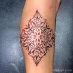 Фото тату снежинка 30,11,2021 - №0368 - snowflake tattoo - tatufoto.com