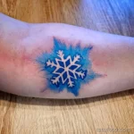 Фото тату снежинка 30,11,2021 - №0373 - snowflake tattoo - tatufoto.com