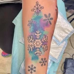 Фото тату снежинка 30,11,2021 - №0388 - snowflake tattoo - tatufoto.com