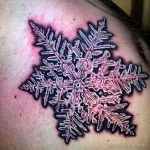Фото тату снежинка 30,11,2021 - №0391 - snowflake tattoo - tatufoto.com
