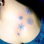 Фото тату снежинка 30,11,2021 - №0394 - snowflake tattoo - tatufoto.com