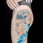 Фото тату снежинка 30,11,2021 - №0400 - snowflake tattoo - tatufoto.com