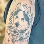 Фото тату снежинка 30,11,2021 - №0405 - snowflake tattoo - tatufoto.com
