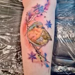 Фото тату снежинка 30,11,2021 - №0411 - snowflake tattoo - tatufoto.com