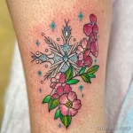 Фото тату снежинка 30,11,2021 - №0428 - snowflake tattoo - tatufoto.com