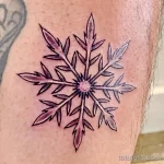 Фото тату снежинка 30,11,2021 - №0438 - snowflake tattoo - tatufoto.com